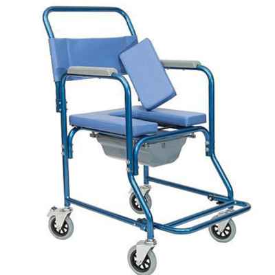 Αναπηρικό αμαξίδιο τουαλέτας  μπάνιου (μπλε)