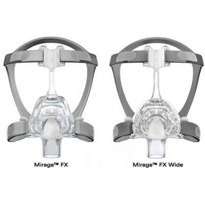 Η ρινική μάσκα Resmed Mirage FX διατίθεται σε 2 μεγέθη: Standard και Wide