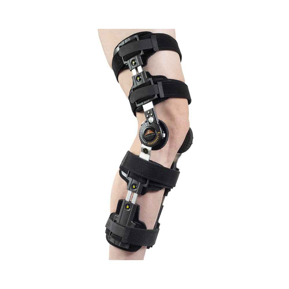 Τηλεσκοπικός νάρθηκας γόνατος λειτουργικός με γωνιόμετρο Medical Brace
