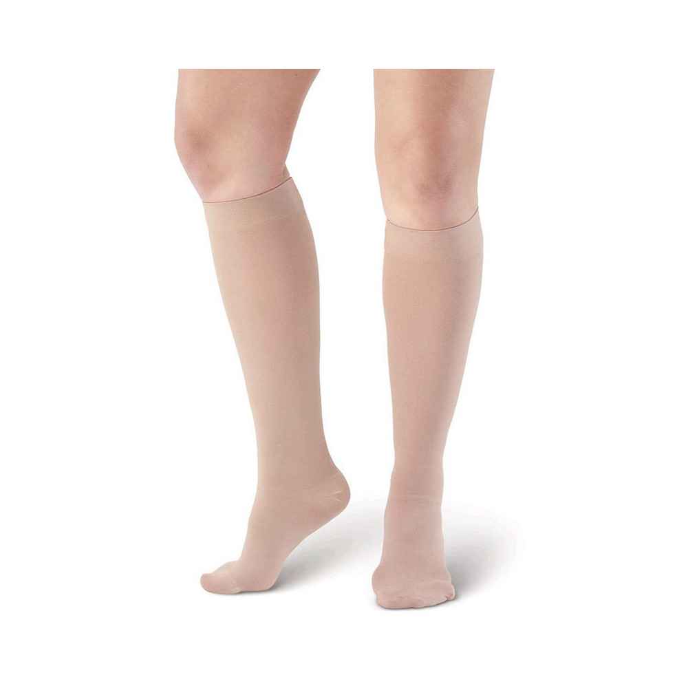 Κάλτσες κάτω γόνατος Sigvaris TFS 702 Κλάση 2 (22-36mm Hg) Μπεζ με κλειστά δάκτυλα
