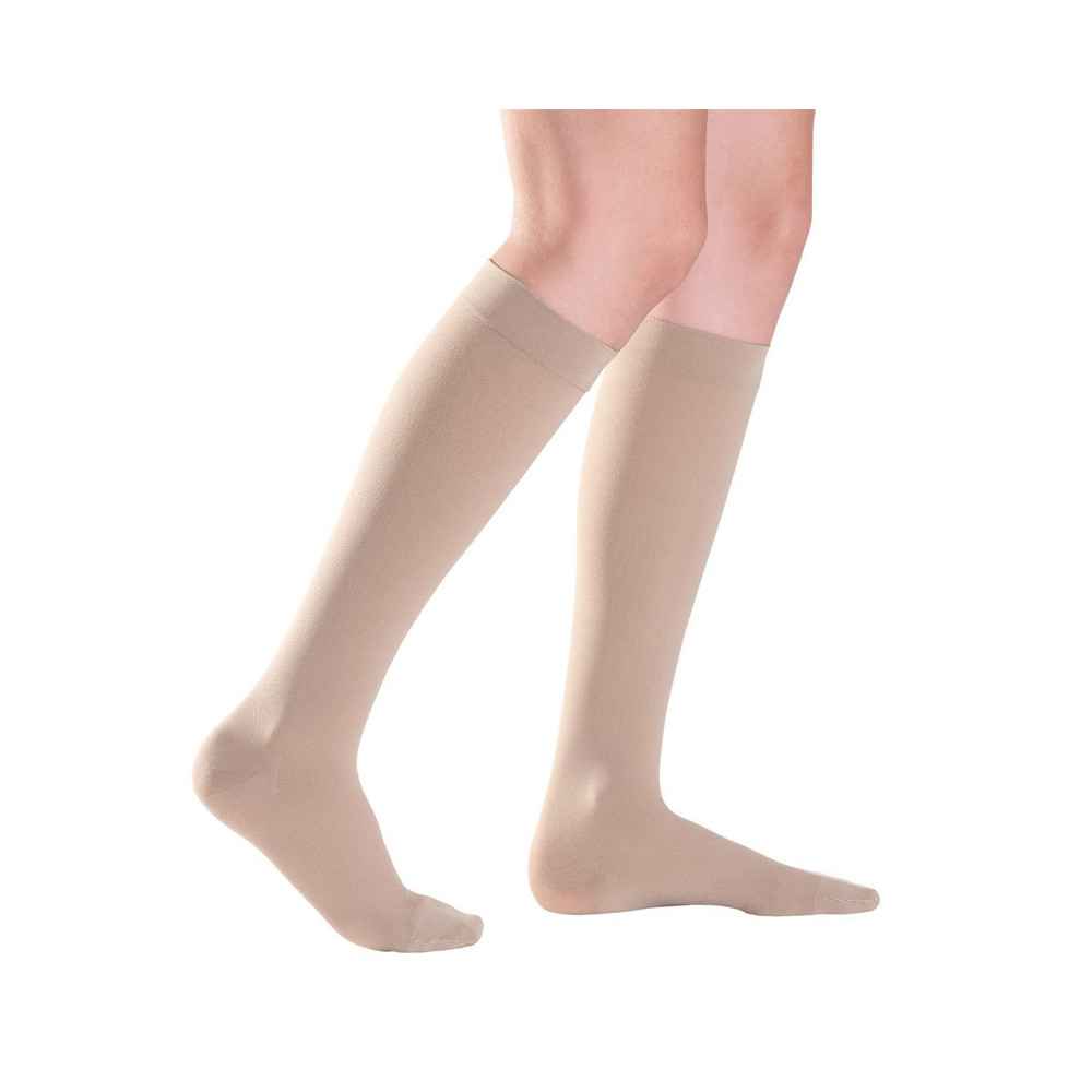 Κάλτσες κάτω γόνατος Sigvaris TFS 701 AD Κλάση 1 (18-21 mmHg) Μπεζ με κλειστά δάκτυλα