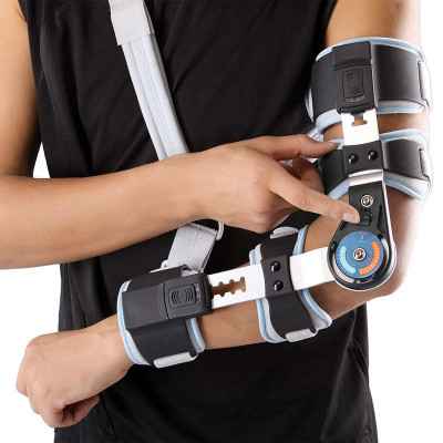 Τηλεσκοπικός λειτουργικός νάρθηκας αγκώνα με γωνιόμετρο Wellcare (Vita) για εύκολη ρύθμιση του εύρους κίνησης του αγκώνα
