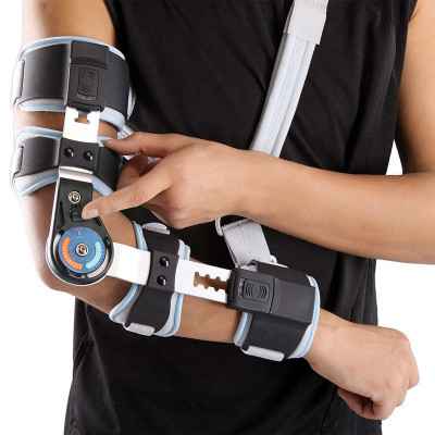 Τηλεσκοπικός λειτουργικός νάρθηκας αγκώνα με γωνιόμετρο Wellcare (Vita) για εύκολη ρύθμιση του εύρους κίνησης του αγκώνα