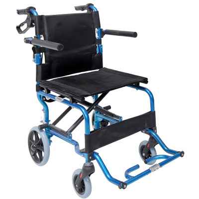 Αναπηρικό αμαξίδιο αλουμινίου 9kg πλήρως πτυσσόμενο με τσάντα. Χορηγείται μέσω ΕΟΠΥΥ