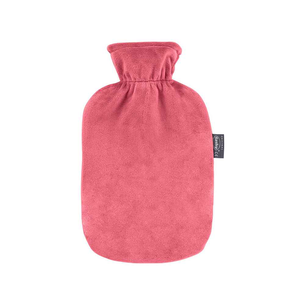 Θερμοφόρα νερού με κάλυμμα βελουτέ Fashy 2 Lit | Σομόν Θερμοφόρες νερού