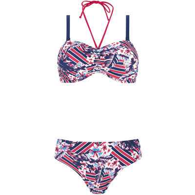 Μαγιό μαστεκτομής Amoena Summer Day Bikini Set Μπλε φλοράλ