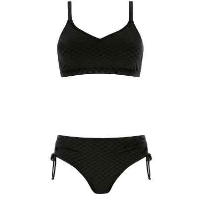 Μαγιό μαστεκτομής Amoena Forever Retro TP Bikini Set μαύρο Μαγιό μαστεκτομής