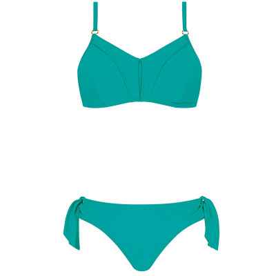 Μαγιό μαστεκτομής Amoena Ocean Breeze TP Bikini Set σμαραγδί