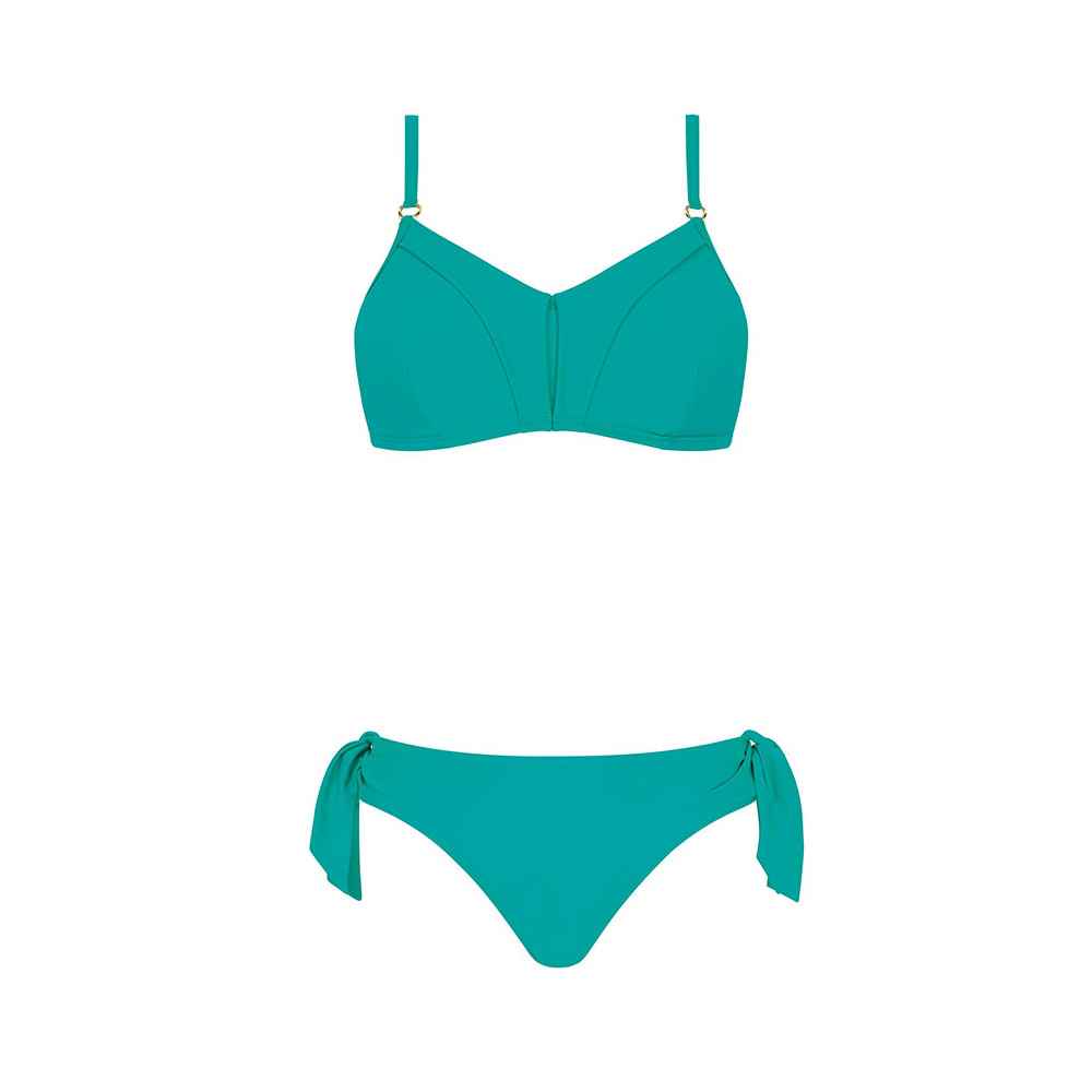 Μαγιό μαστεκτομής Amoena Ocean Breeze TP Bikini Set σμαραγδί