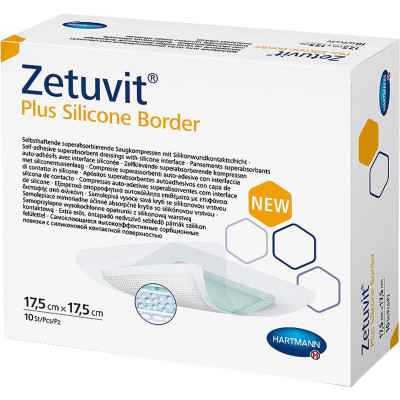 Επίθεμα κατακλίσεων αυτοκόλλητο Hartmann Zetuvit Plus Silicone Border 17,5x17,5 cm | 1 τεμ.