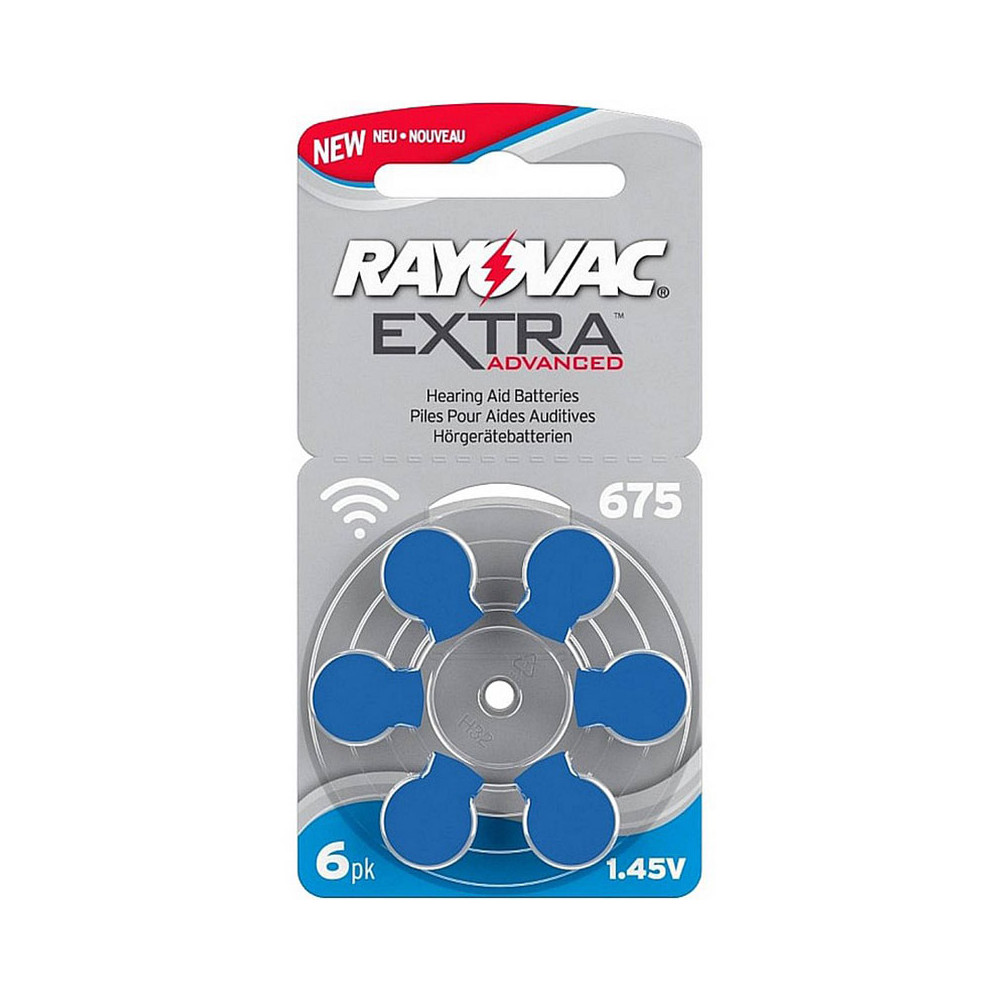 Μπαταρίες ακουστικών βαρηκοΐας Rayovac Extra Advanced 675
