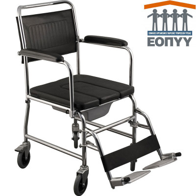 Αναπηρικό αμαξίδιο τουαλέτα με συρταρωτό κάθισμα U μέσω ΕΟΠΥΥ