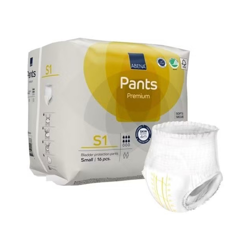 Πάνες βρακάκι ημέρας μεγάλης ακράτειας Abena Pants Premium S1 Small 14 τμχ