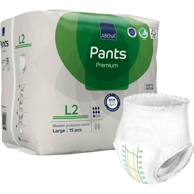 Βρακάκι - Slip νύκτας βαριάς ακράτειας Abena Pants Premium L2 Large 14 τμχ