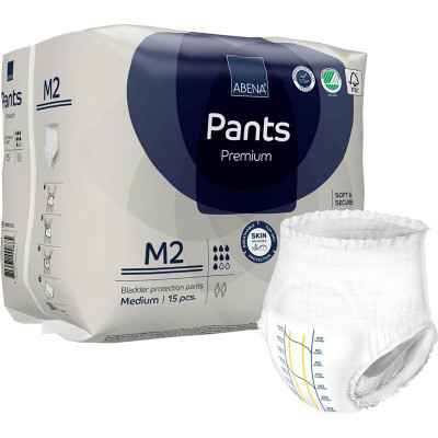 Βρακάκι - Slip νύχτας βαριάς ακράτειας Abena Pants Premium M2 Medium 14 τμχ