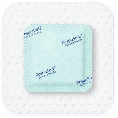 Επίθεμα κατακλίσεων αυτοκόλλητο Hartmann Resposorb Silicone Border 10x10 cm | 1 τεμ. Επιθέματα κατακλίσεων Hartmann Zetuvit Plus