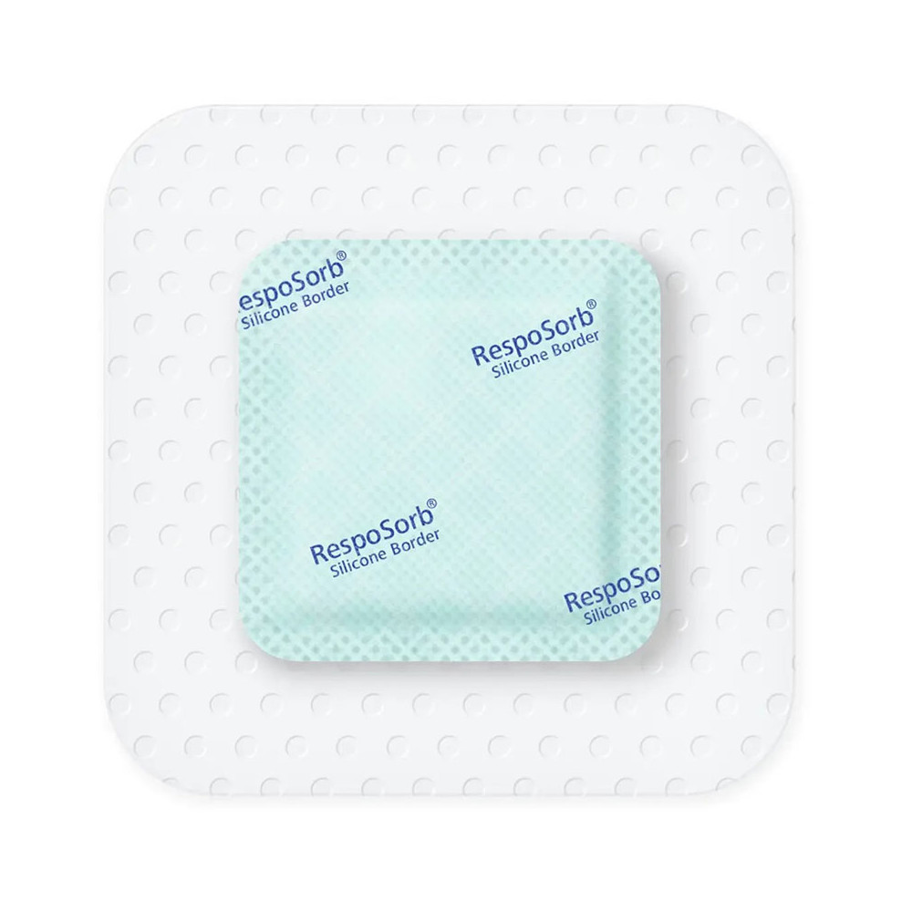 Επίθεμα κατακλίσεων αυτοκόλλητο Hartmann Resposorb Silicone Border 10x10 cm | 1 τεμ. Επιθέματα κατακλίσεων Hartmann Zetuvit Plus