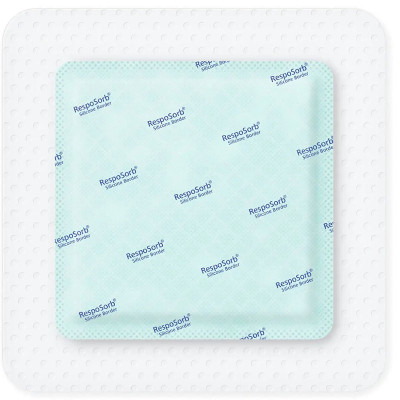 Eπίθεμα κατάκλισης αυτοκόλλητο Hartmann Resposorb Silicone Border 15x15 cm | 1 τεμ. Επιθέματα κατακλίσεων Hartmann Zetuvit Plus