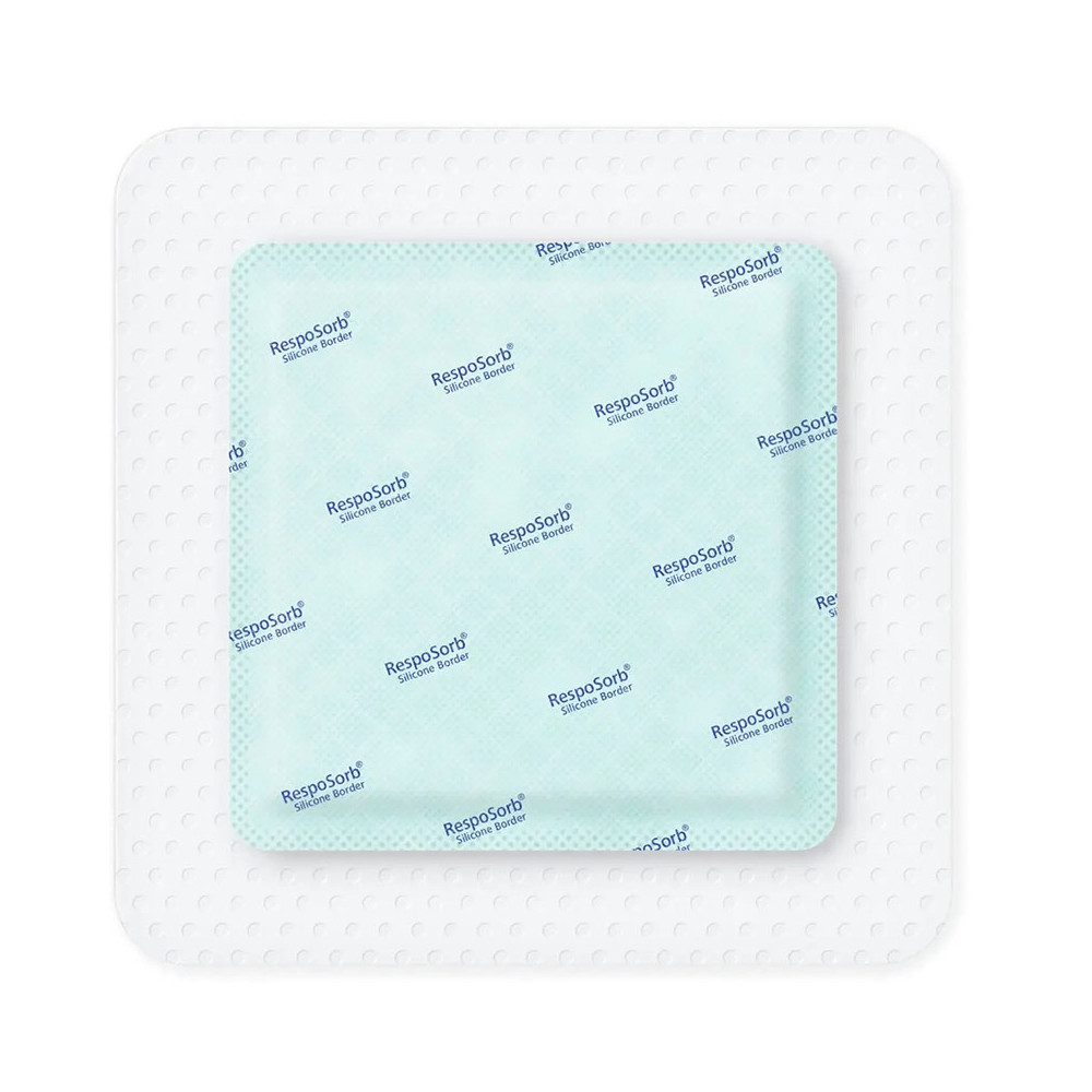 Eπίθεμα κατάκλισης αυτοκόλλητο Hartmann Resposorb Silicone Border 15x15 cm | 1 τεμ. Επιθέματα κατακλίσεων Hartmann Zetuvit Plus
