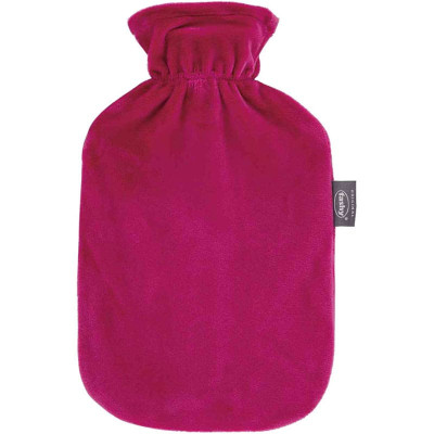 Θερμοφόρα νερού με κάλυμμα βελουτέ Fashy 2 Lit | Φούξια Θερμοφόρες νερού
