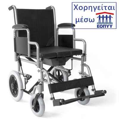 Αναπηρικό αμαξίδιο μεταφοράς με δοχείο WC Vita 09-2-010. Χορηγείται μέσω ΕΟΠΥΥ