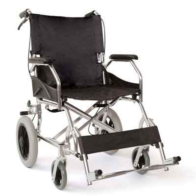 Αναπηρικό καροτσάκι  αλουμινίου μεταφοράς από Vita 09-2-004 (VT401) σε μαύρο χρώμα