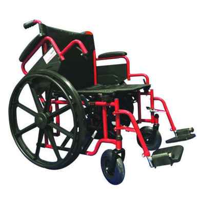 Το αναπηρικό αμαξίδιο για υπέρβαρους διαθέτει ανακλινόμενα πλαϊνά και προσθαφαιρούμενα υποπόδια