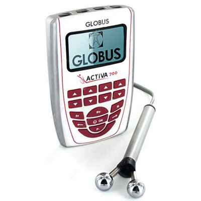 Η συσκευή ηλεκτροδιέγερσης Globus Activa 700 διαθέτει ειδική κεφαλή για θεραπεία και αισθητική προσώπου