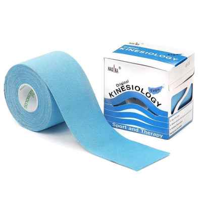 Επίδεση κινησιοθεραπείας Kinesiology tape Nasara® 5cm x 5m Γαλάζιο
