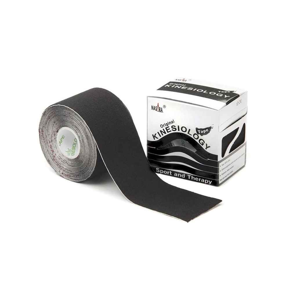 Kinesiology tape Nasara σε μαύρο χρώμα