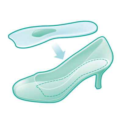Οι πάτοι σιλικόνης Oppo 5405 είναι λεπτοί για να εφαρμόζονται άνετα νέσα στα γυναικεία παπούτσια