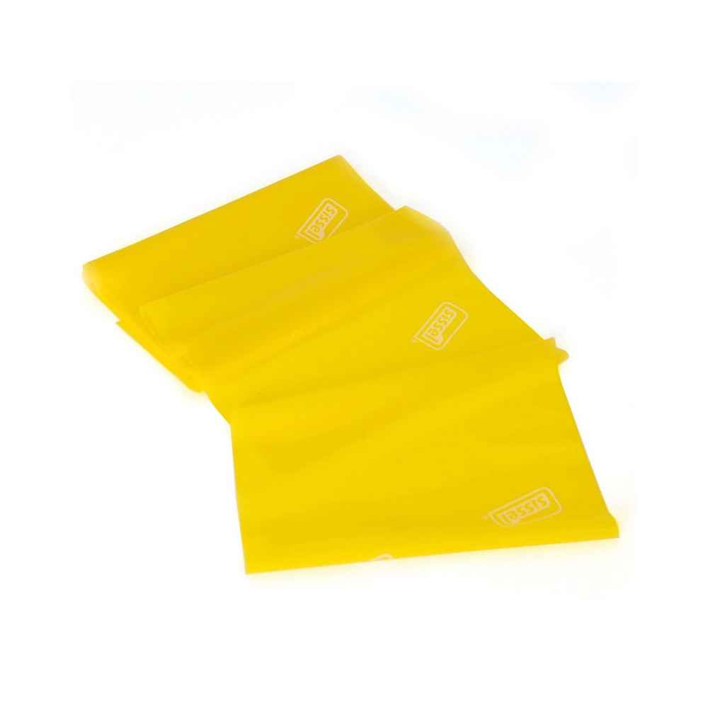 Eλαστικός ιμάντας άσκησης 2.5m x 15cm Sissel Fitband Essential Light κίτρινος με ελαφρά αντίσταση