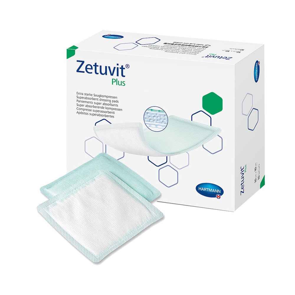 Επιθέματα κατακλίσεων Hartmann Zetuvit Plus 10x10 cm συσκευασία 10 τεμ.