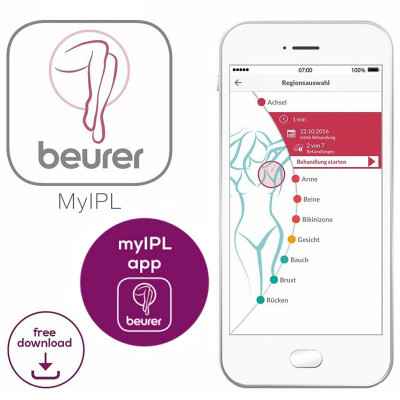 Κατεβάστε την εφαρμογή Beurer IPL app και δημιουργείστε το προσωπικό σας πρόγραμμα αποτρίχωσης