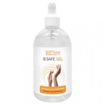 Αλκοολούχο αντισηπτικό gel χεριών B-Safe 500 ml